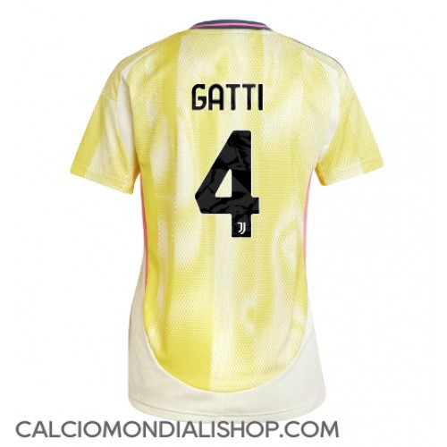 Maglie da calcio Juventus Federico Gatti #4 Seconda Maglia Femminile 2024-25 Manica Corta